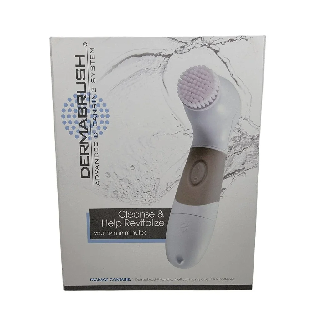Dermabrush Advanced Cleansing System Scrub Cleanser, Gloves, Case (No Batteries) - Picture 1 of 7